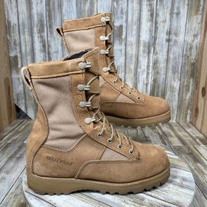 Belleville Military Combat Boots Mens 5.5 Waterproof Tan Cold Weather Vibram
